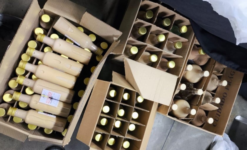 bebida apreendida pelo Sipov/PR do Mapa