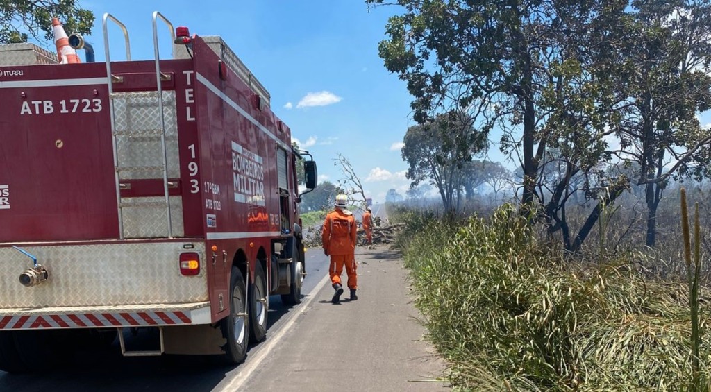incêndio rodovia br-242, Barreiras e Lem