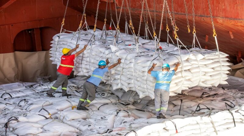 exportação de açúcar no Porto de Paranaguá